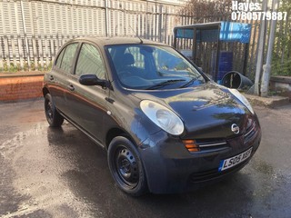 Location: Hayes - 2005 NISSAN MICRA SE AUTO 5 Door Hatchback REG: LS05XEF, Keys: No, MOT Expiry date: 14/10/2025, 1386 Petrol, 4 Speed Auto Petrol, Former Keepers: 10