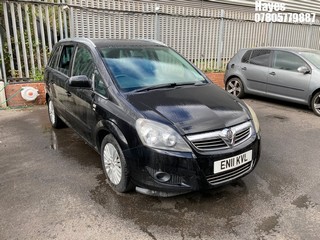 Location: Hayes - 2011 VAUXHALL  ZAFIRA EXCITE MPV REG: EN11KVL, Keys: No, MOT Expiry date: 19/05/2026, 1598 Petrol, 5 Speed Manual Petrol, Former Keepers: 8