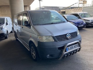 Location: Hayes - 2005 VOLKSWAGEN T-SPORTER T30 130 TDI LWB Panel Van REG: HJ05WZX, Keys: No, MOT Expiry date: 05/12/2024, 2460 Diesel, 6 Speed Manual Diesel, Former Keepers: 4