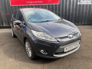 Location: Stapleford - 2009 FORD FIESTA TITANIUM 90 TDCI 5 Door Hatchback REG: MJ59YON, Keys: Yes, MOT Expiry date: 29/12/2025, 1560 Diesel, 5 Speed Manual Diesel, Former Keepers: 3