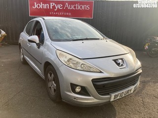 Location: Stapleford - 2010 PEUGEOT 207 VERVE 5 Door Hatchback REG: BF10URY, Keys: Yes, MOT Expiry date: 30/06/2026, 1360 Petrol, 5 Speed Manual Petrol, Former Keepers: 6