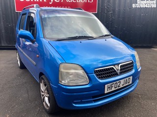 Location: Stapleford - 2002 VAUXHALL AGILA MPV REG: HF02JAO, Keys: Yes, MOT Expiry date: 25/07/2025, 1199 Petrol, 5 Speed Manual Petrol, Former Keepers: 8