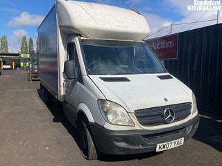 Location: Stapleford - 2007 MERCEDES SPRINTER 311 CDI LWB Box Van REG: KW07YAE, Keys: Yes, MOT Expiry date: 02/02/2026, 2148 Diesel, 6 Speed Manual Diesel, Former Keepers: 8