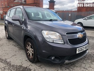 Location: Nottingham - 2012 CHEVROLET ORLANDO LT MPV REG: SG62VKB, 1796cc PETROL, 5 SPEED MANUAL PETROL, Former Keepers: 1, Keys: Yes, MOT Expiry date: 02/10/2025