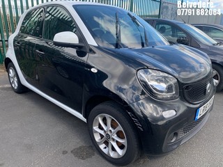 Location: BELVEDERE - 2018 SMART FORFOUR PASSION AUTO 5 Door Hatchback REG: LR18XKO 
, 999cc Petrol, 6 Speed Auto Petrol, Former Keepers: 1, Keys: No, MOT: Expiry date24.10.2025
