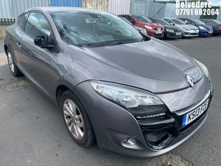 Location: BELVEDERE - 2013 RENAULT MEGANE D-QUE TT ENERGY DC Coupe REG: KS13FZE, 1461cc Diesel, 6 Speed Manual Diesel, Former Keepers: 8, Keys: No, MOT: Expiry date24,03,2026