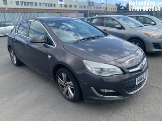 Location: Belvedere - 2013 VAUXHALL ASTRA SRI 5 Door Hatchback REG: HN62SZK, Keys: No, MOT Expiry date: 10/07/2025, 1398 Petrol, 5 Speed Manual Petrol, Former Keepers: 10