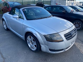 Location: Belvedere - 2004 AUDI TT ROADSTER (150 BHP) Convertible REG: YE54XAK, Keys: No, MOT Expiry date: 13/06/2025, 1781 Petrol, 5 Speed Manual Petrol, Former Keepers: 8
