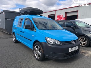Location: Edinburgh - 2013 VOLKSWAGEN CADDY MAXI C20 TDI Panel Van REG: PJ13AWY, Keys: Yes, MOT Expiry date: 23/07/2025, 1598 Diesel, 5 Speed Manual Diesel, Former Keepers: 4