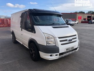Location: Edinburgh - 2013 FORD TRANSIT 100 T260 FWD Panel Van REG: NK13XDA, Keys: No, MOT Expiry date: 23/09/2025, 2198 Diesel, 6 Speed Manual Diesel, Former Keepers: 4