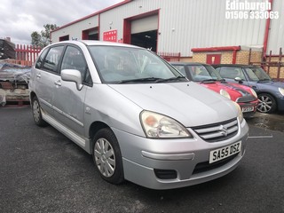 Location: Edinburgh - 2005 SUZUKI LIANA GL 5 Door Hatchback REG: SA55DSZ, Keys: No, MOT Expiry date: 21/11/2025, 1586 Petrol, 5 Speed Manual Petrol, Former Keepers: 8