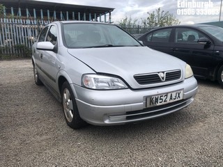 Location: Edinburgh - 2003 VAUXHALL ASTRA ELEGANCE DTI 5 Door Hatchback REG: KW52AJX, Keys: No, MOT Expiry date: 15/12/2024, 1995 Diesel, 5 Speed Manual Diesel, Former Keepers: 2