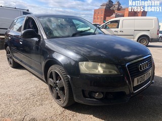 Location: Nottingham - 2010 AUDI A3 101 MPI 5 Door Hatchback REG: VO10TUA, Keys: No, MOT Expiry date: 29/05/2025, 1595 Petrol, 5 Speed Manual Petrol, Former Keepers: 4