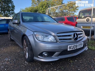 Location: Mitcham - 2009 MERCEDES C220 SPORT CDI A 4 Door Saloon REG: KU09YTY, Keys: No, MOT Expiry date: 04/12/2024, 2148 Diesel, 5 Speed Auto Diesel, Former Keepers: 7