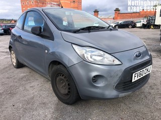Location: Nottingham - 2010 FORD KA STUDIO 3 Door Hatchback REG: FV60CHJ, Keys: No, MOT Expiry date: 28/09/2025, 1242 Petrol, 5 Speed Manual Petrol, Former Keepers: 6