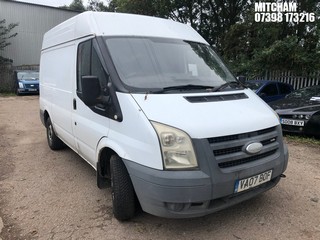 Location: Mitcham - 2007 FORD TRANSIT 85 T260S FWD Panel Van REG: VA07BOF, Keys: No, MOT Expiry date: 25/02/2026, 2198 Diesel, 5 Speed Manual Diesel, Former Keepers: 5