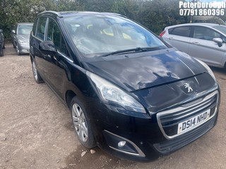 Location: Peterborough - 2014 PEUGEOT 5008 ACTIVE HDI MPV REG: DS14NHD, Keys: No, MOT Expiry date: 29/01/2026, 1560 Diesel, 6 Speed Manual Diesel, Former Keepers: 3