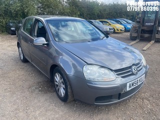 Location: Peterborough - 2008 VOLKSWAGEN GOLF MATCH TDI 105 5 Door Hatchback REG: AM58KUJ, Keys: No, MOT Expiry date: 21/06/2025, 1896 Diesel, 5 Speed Manual Diesel, Former Keepers: 8
