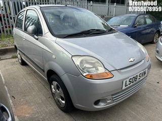 Location: Brentwood - 2008 CHEVROLET MATIZ SE 5 Door Hatchback REG: LS08SVN, Keys: No, MOT Expiry date: 07/09/2025, 995 Petrol, 5 Speed Manual Petrol, Former Keepers: 4