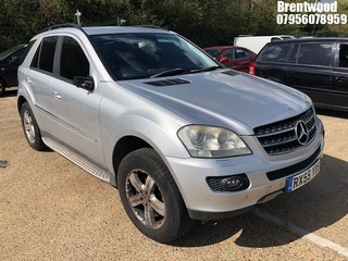 Location: Brentwood - 2006 MERCEDES ML 320 CDI SE AUTO Estate REG: RX55YDE, Keys: No, MOT Expiry date: 20.10.2025, 2987 Diesel, Auto Diesel, Former Keepers: 14