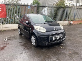 Location: Hayes - 2009 CITROEN C1 VTR 5 Door Hatchback REG: YY58RZS, Keys: No, MOT Expiry date: 07/12/2024, 998 Petrol, 5 Speed Manual Petrol, Former Keepers: 5