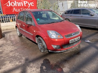 Location: Hayes - 2006 FORD FIESTA ZETEC 5 Door Hatchback REG: RX06YZN, Keys: No, MOT Expiry date: 13/11/2025, 1242 Petrol, 5 Speed Manual Petrol, Former Keepers: 7