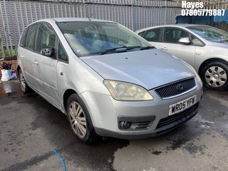 Location: Hayes - 2005 FORD FOCUS C-MAX GHIA MPV REG: WR05YFW, Keys: No, MOT Expiry date: 26/11/2025, 1798 Petrol, 5 Speed Manual Petrol, Former Keepers: 9
