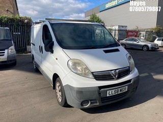 Location: Hayes - 2009 VAUXHALL VIVARO 2700 CDTI SWB Panel Van REG: LL58MGV, Keys: No, MOT Expiry date: 26/02/2025, 1995 Diesel, 6 Speed Manual Diesel, Former Keepers: 10