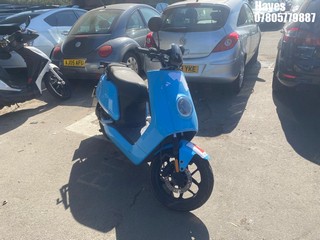 Location: Hayes - 2021 NIU NQi GTS SPORT Scooter REG: GY21UCT, Keys: No, MOT Expiry date: 06/11/2025, 0 Electric, auto, Former Keepers: 2