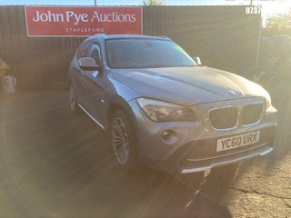 Location: Stapleford - 2011 BMW X1 XDRIVE20D SE Estate REG: YC60URX, Keys: Yes, MOT Expiry date: 30/08/2025, 1995 Diesel, 6 Speed Manual Diesel, Former Keepers: 8