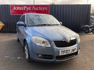 Location: Stapleford - 2007 SKODA FABIA 3 85 5 Door Hatchback REG: TF07JWP, Keys: Yes, MOT Expiry date: 21/11/2025, 1390 Petrol, 5 Speed Manual Petrol, Former Keepers: 7