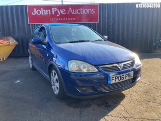 Location: Stapleford - 2006 VAUXHALL CORSA SXI TWINPORT 5 Door Hatchback REG: FP06PVL, Keys: No, MOT Expiry date: 16/12/2025, 1229 Petrol, 5 Speed Manual Petrol, Former Keepers: 4