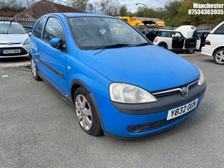 Location: Manchester - 2001 VAUXHALL CORSA SXI 16V 3 Door Hatchback REG: Y832OUM, 1199 Petrol, 5 Speed Manual Petrol, Former Keepers: 4, Keys: No, MOT Expiry date: 26/02/2023
