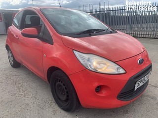Location: Belvedere - 2010 FORD KA STYLE  3 DOOR HATCHBACK REG: SP10LHO, 1242cc PETROL, 5 SPEED MANUAL PETROL, Former Keepers: 5, Keys: Yes, MOT Expiry date: 26.09.2025