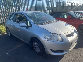 Location: Belvedere - 2008 TOYOTA AURIS TR VVT-I 3 Door Hatchback REG: DU08YVF, Keys: No, MOT Expiry date: 28/07/2025, 1598 Petrol, 5 Speed Manual Petrol, Former Keepers: 5