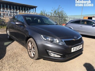 Location: Edinburgh - 2012 KIA OPTIMA 2 TECH CRDI 4 Door Saloon REG: PJ12UVP, Keys: Yes, MOT Expiry date: 17/12/2025, 1685 Diesel, 6 Speed Manual Diesel, Former Keepers: 4
