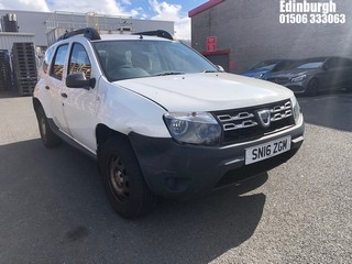 Location: Edinburgh - 2016 DACIA  DUSTER ACCESS 4X2 5 DOOR HATCHBACK REG: SN16ZGM, 1598cc PETROL, 5 SPEED MANUAL PETROL, Former Keepers: 1, Keys: Yes, MOT Expiry date: 22/07/2025