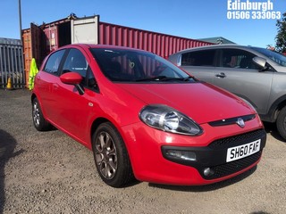 Location: Edinburgh - 2010 FIAT PUNTO EVO GP 5 Door Hatchback REG: SH60FAF, Keys: No, MOT Expiry date: 19/01/2026, 1368 Petrol, 5 Speed Manual Petrol, Former Keepers: 2