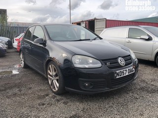 Location: Edinburgh - 2007 VOLKSWAGEN GOLF GT SPORT TDI 170 5 Door Hatchback REG: ND57OAG, Keys: No, MOT Expiry date: 06/10/2025, 1968 Diesel, 6 Speed Manual Diesel, Former Keepers: 8