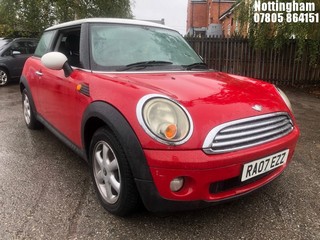 Location: Nottingham - 2007 MINI COOPER 3 Door Hatchback REG: RA07EZZ, Keys: No, MOT Expiry date: 20/06/2025, 1598 Petrol, 6 Speed Manual Petrol, Former Keepers: 14