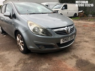 Location: Mitcham - 2010 VAUXHALL CORSA SXI 5 Door Hatchback REG: DN10OSG, Keys: No, MOT Expiry date: 08/03/2024, 1398 Petrol, 5 Speed Manual Petrol, Former Keepers: 7