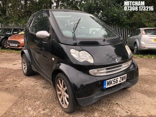 Location: Mitcham - 2006 SMART CITY PASSION 61 AUTO Coupe REG: MK56ZWN, Keys: No, MOT Expiry date: 08/02/2025, 698 Petrol, 6 Speed Auto Petrol, Former Keepers: 8
