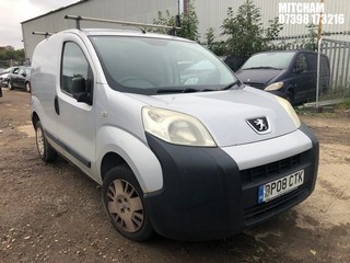Location: Mitcham - 2008 PEUGEOT BIPPER S HDI Panel Van REG: BP08CTK, Keys: No, MOT Expiry date: 23/06/2025, 1399 Diesel, 5 Speed Manual Diesel, Former Keepers: 6