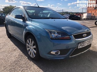 Location: Nottingham - 2007 FORD FOCUS CC-3 Coupe REG: FG07CXE, Keys: No, MOT Expiry date: 19/06/2026, 1999 Petrol, 5 Speed Manual Petrol, Former Keepers: 5