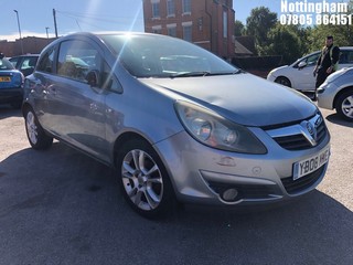 Location: Nottingham - 2008 VAUXHALL CORSA SXI 3 Door Hatchback REG: YB08MWE, Keys: No, MOT Expiry date: 25/08/2025, 1229 Petrol, 5 Speed Manual Petrol, Former Keepers: 6