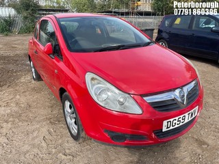 Location: Peterborough - 2009 VAUXHALL CORSA LIFE 3 Door Hatchback REG: DG59TWV, Keys: No, MOT Expiry date: 17/04/2025, 998 Petrol, 5 Speed Manual Petrol, Former Keepers: 15