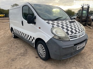 Location: Peterborough - 2005 NISSAN PRIMASTAR SE DCI100 SWB Panel Van REG: MK55OFT, Keys: No, MOT Expiry date: 02/04/2026, 1870 Diesel, 6 Speed Manual Diesel, Former Keepers: 7