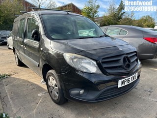 Location: Brentwood - 2016 MERCEDES-BENZ CITAN 111 CDI Panel Van REG: WP16XWS, Keys: No, MOT Expiry date: 02/11/2025, 1461 Diesel, 5 Speed Manual Diesel, Former Keepers: 2