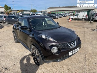 Location: Brentwood - 2013 NISSAN JUKE N-TEC 5 Door Hatchback REG: VE13HPN, Keys: No, MOT Expiry date: 13/02/2026, 1598 Petrol, 5 Speed Manual Petrol, Former Keepers: 5