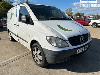 Location: Brentwood - 2010 MERCEDES VITO 109 CDI COMPACT Panel Van REG: KY60BBK, Keys: No, MOT Expiry date: 11/08/2025, 2148 Diesel, 6 Speed Manual Diesel, Former Keepers: 6